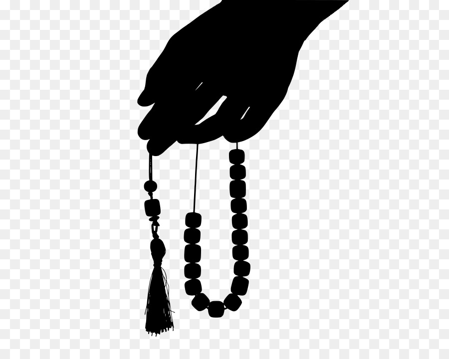 Worry beads Prayer Beads Silhouette - PrayiNg Muslim png download - 500*710 - Free Transparent Worry Beads png Download.