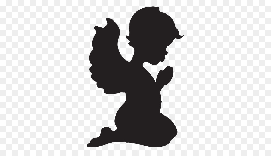 Clip Arts Related To : Cherub Angel Silhouette - angel png download - 903*7...