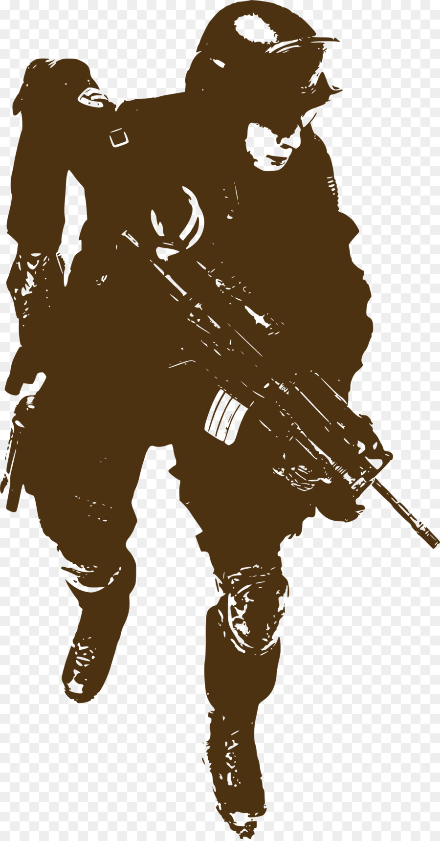 Soldier Sticker Military Decal - Brown line soldier png download - 2000*3814 - Free Transparent Soldier png Download.