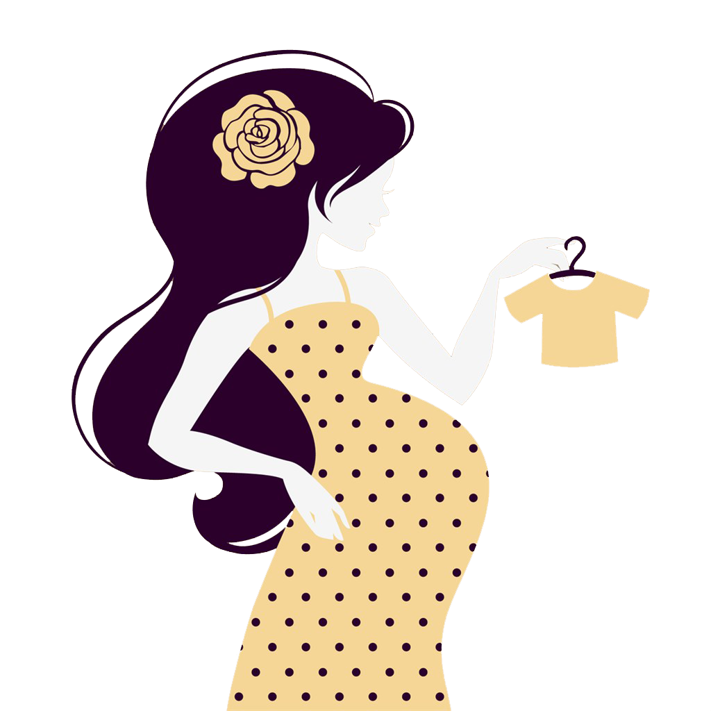 Woman Silhouette Pregnancy Illustration - Pregnant woman png download