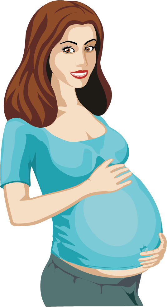 Pregnancy Woman Clip art - Pregnant women vector material png download