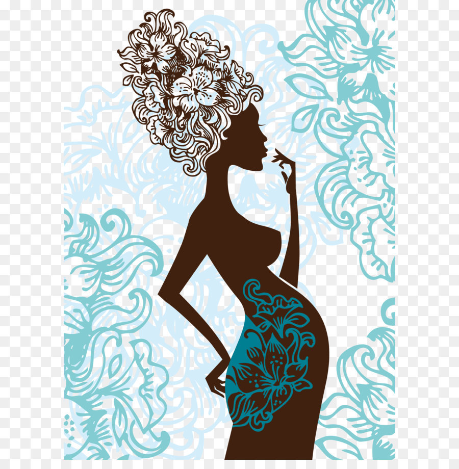 Pregnancy Mother Woman - Pregnant women illustration Silhouette png download - 1367*1896 - Free Transparent Pregnancy png Download.