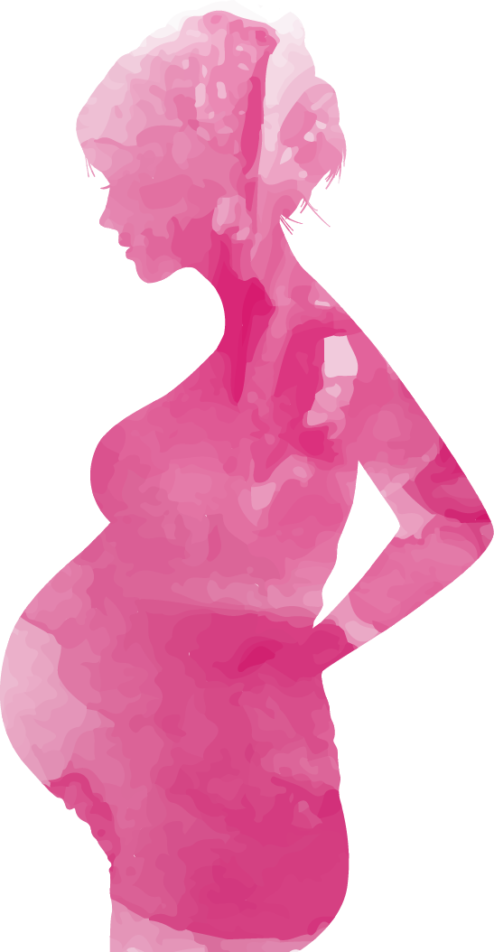 Mothers Day Pregnancy Woman - Pregnant women vector watercolor png