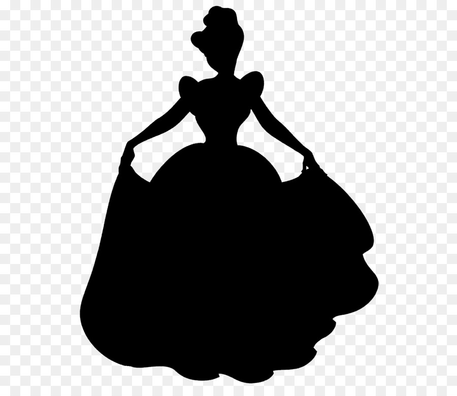 Belle Silhouette Disney Princess Cinderella Art -  png download - 600*766 - Free Transparent Belle png Download.