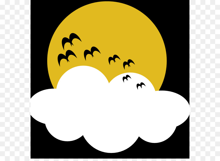 Full moon Halloween Clip art - Halloween Bats Clipart png download - 650*650 - Free Transparent Full Moon png Download.