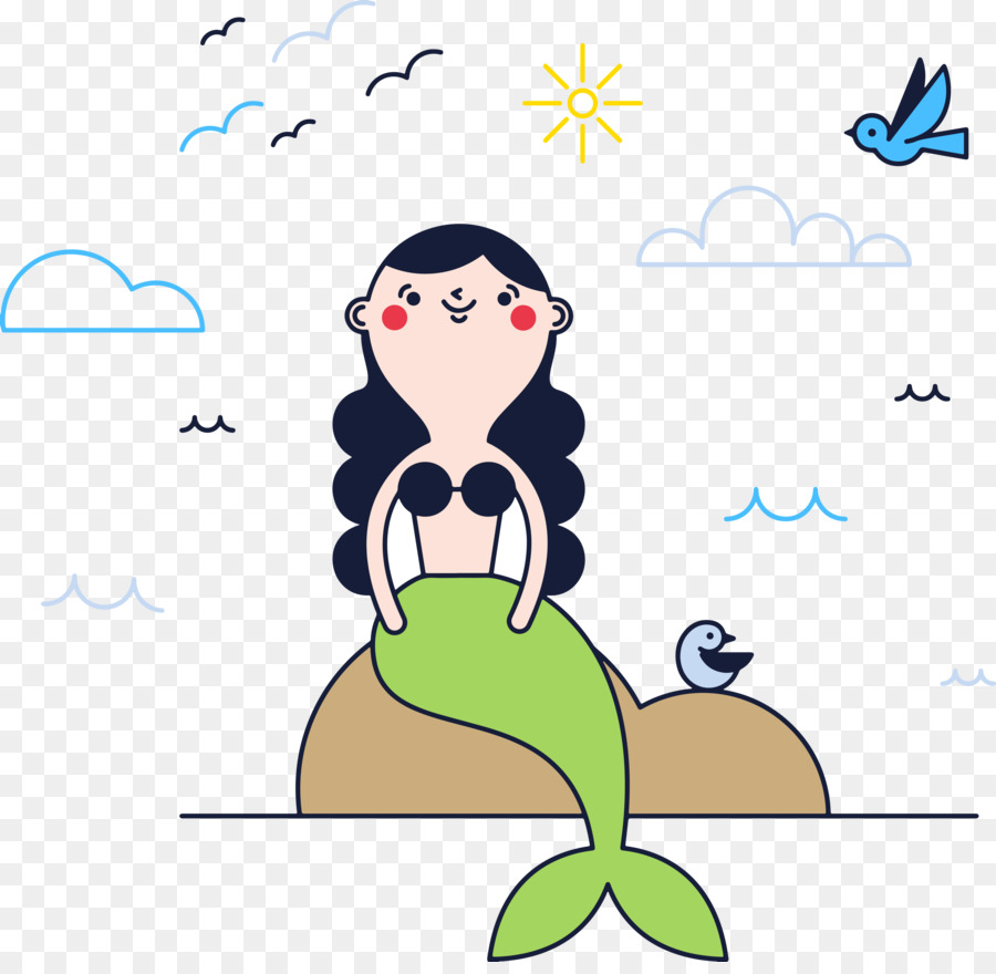The Little Mermaid Euclidean vector Clip art - Mermaid png download - 3476*3356 - Free Transparent Little Mermaid png Download.