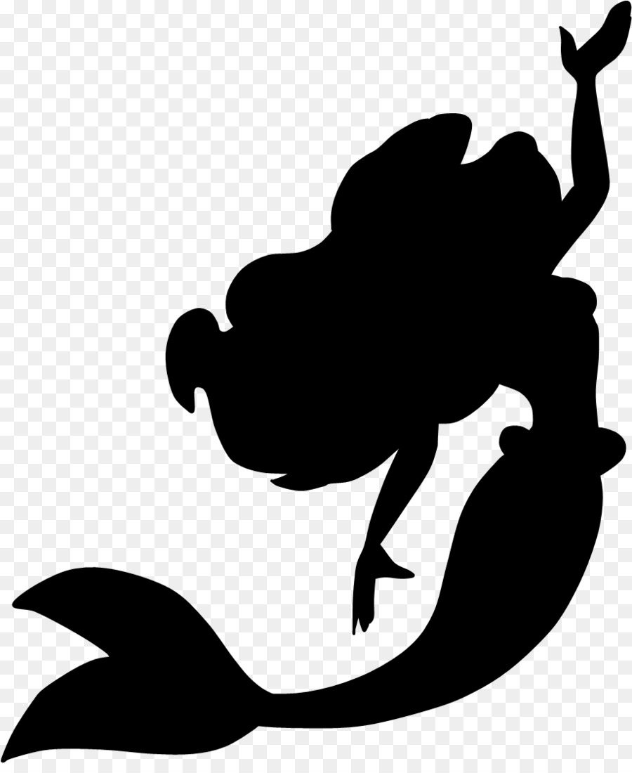 Ariel Minnie Mouse Silhouette Disney Princess Clip art - under the sea png download - 900*1086 - Free Transparent Ariel png Download.