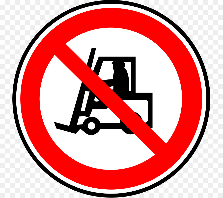 Forklift No symbol Sticker Clip art - Prohibited Sign png download - 800*800 - Free Transparent Forklift png Download.