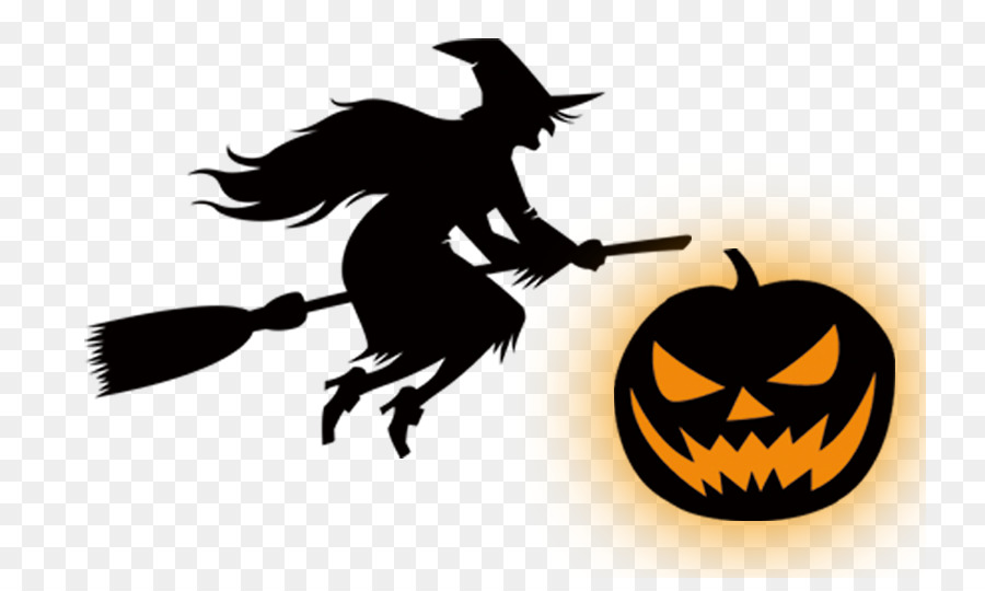 Witchs broom Witchcraft Clip art - Halloween pumpkin silhouette sorcerer png download - 793*528 - Free Transparent Broom png Download.