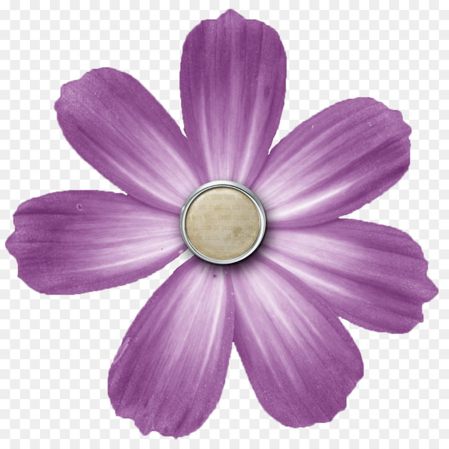 Digital scrapbooking Flower Button Clip art - PNG Transparent Purple Flower png download - 1200*1200 - Free Transparent Scrapbooking png Download.