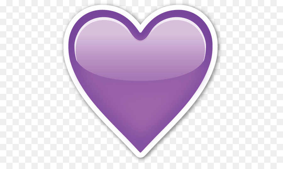 Emoji Heart Sticker Symbol - purple heart png download - 528*523 - Free Transparent Emoji png Download.