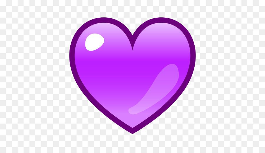 Emoji Emoticon Purple Heart SMS - purple heart png download - 512*512 - Free Transparent  png Download.