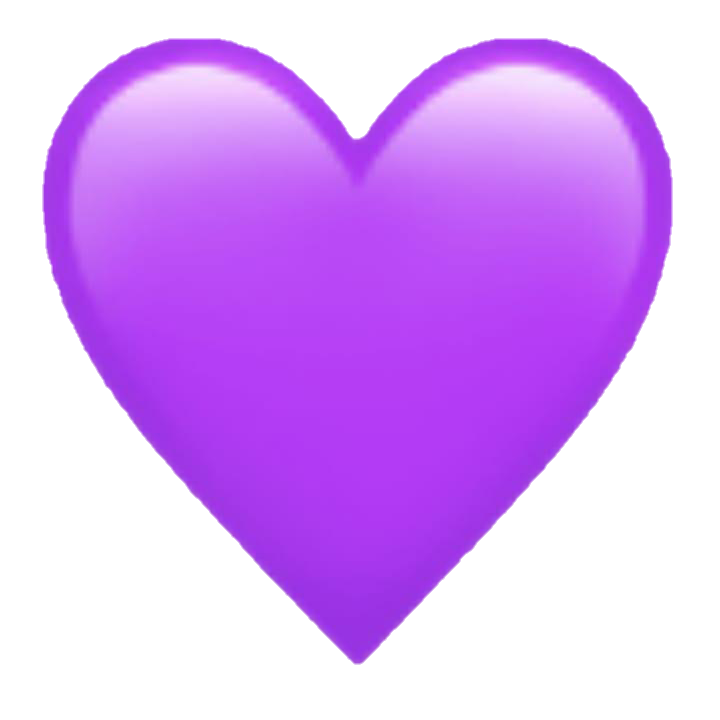 Emoji Purple Heart Symbol Sticker - Emoji png download - 720*720 - Free