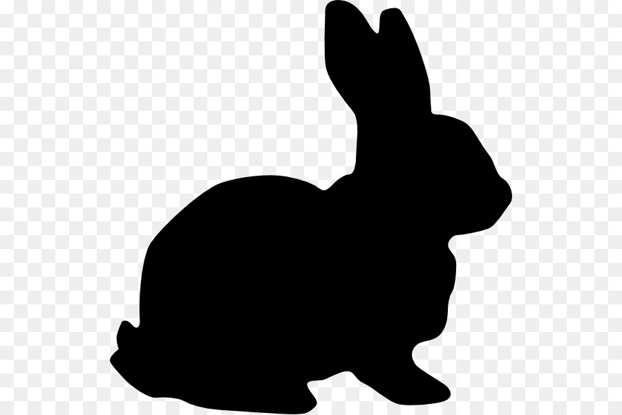 Rabbit Silhouette Clip art - bunnies vector png download - 582*599 - Free Transparent Rabbit png Download.