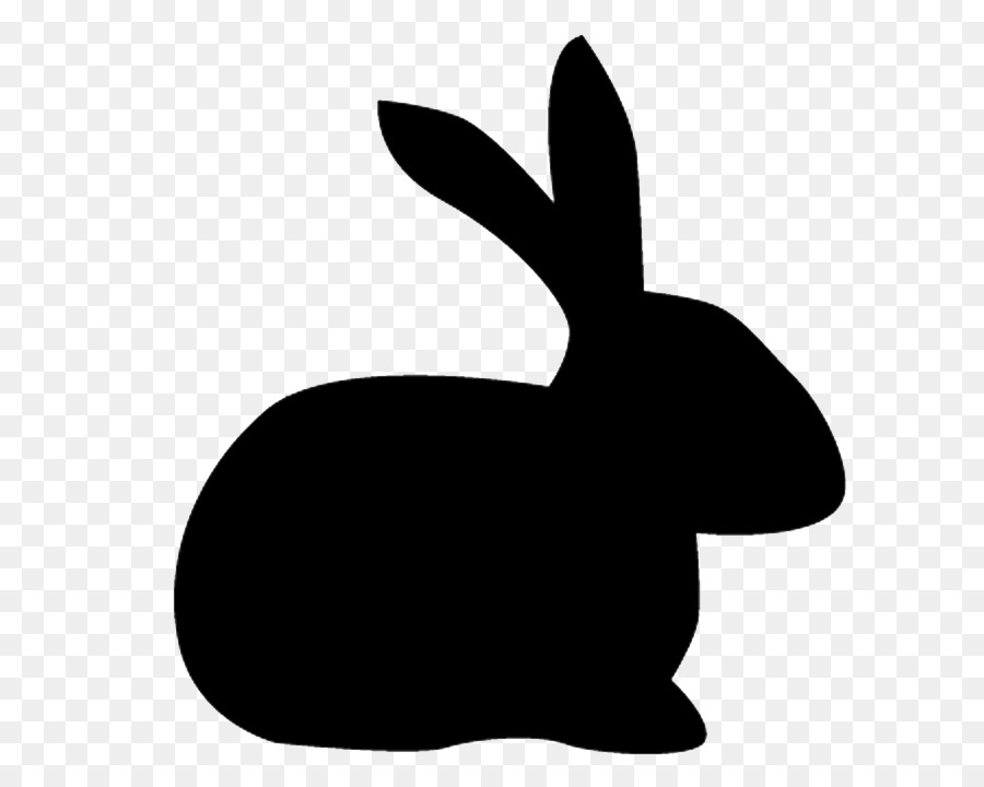 Domestic rabbit Hare Silhouette Clip art - Silhouette png download - 680*713 - Free Transparent Domestic Rabbit png Download.