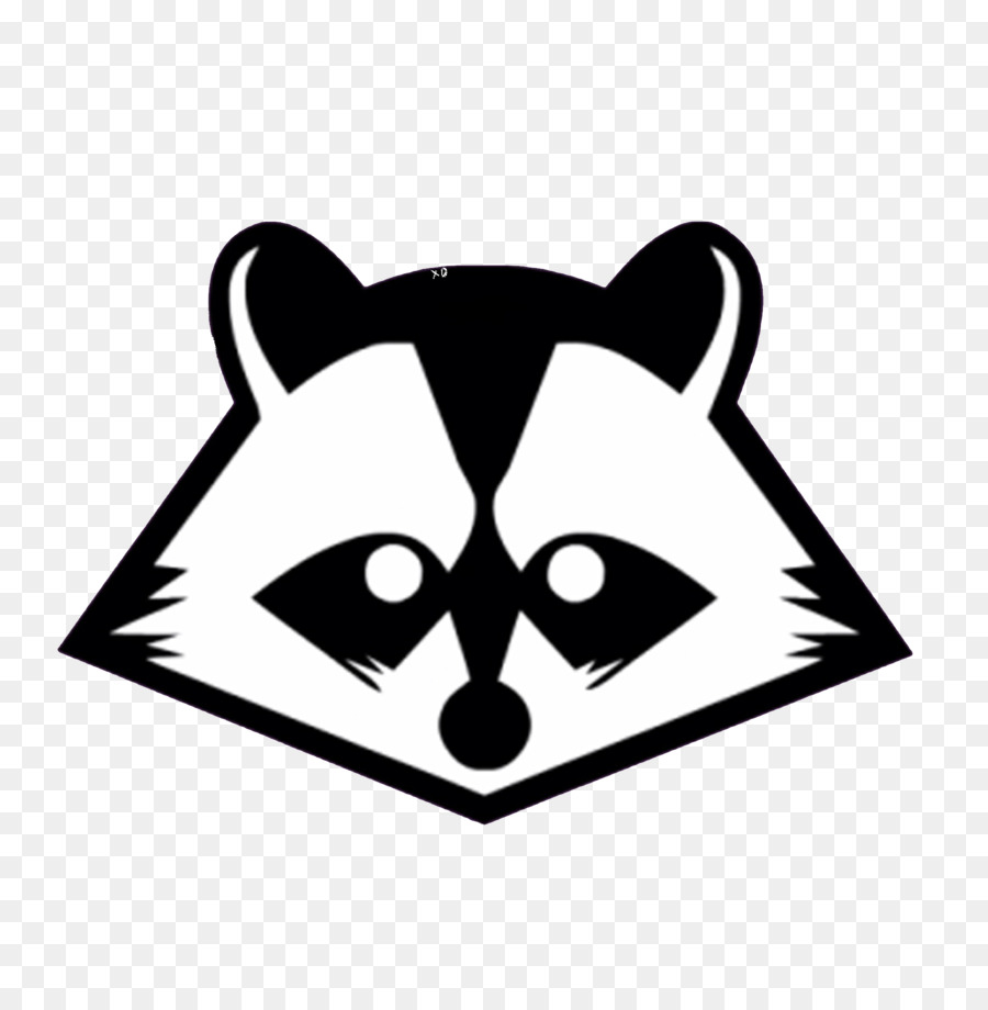 raccoon silhouette clip art