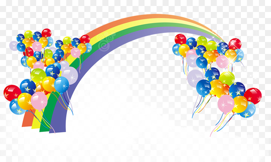Balloon Color Rainbow Download - rainbow,decoration,background png download - 1000*600 - Free Transparent Balloon Color png Download.