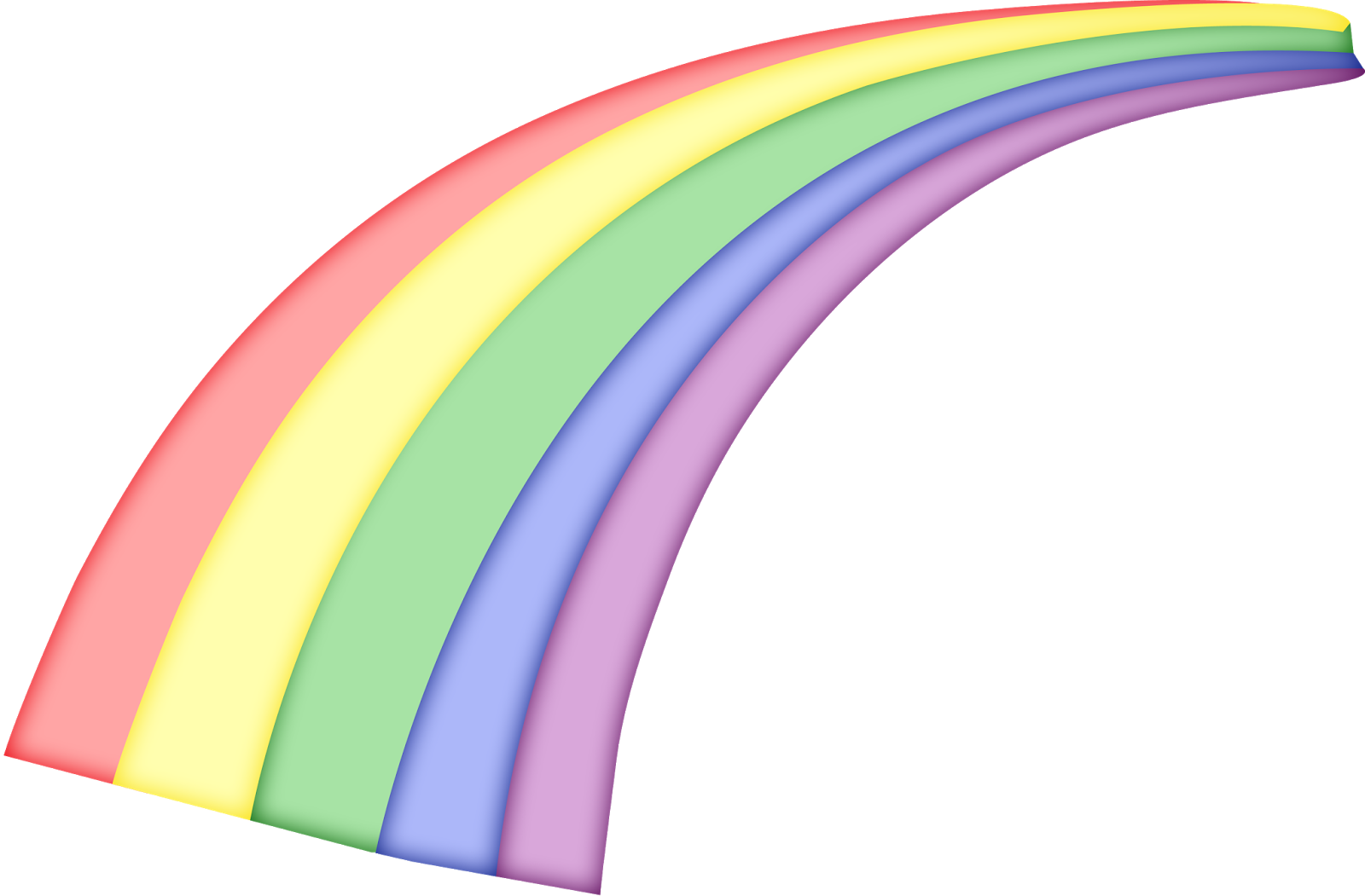 Animation Rainbow Clip Art Pastel Png Download 16001051 Free