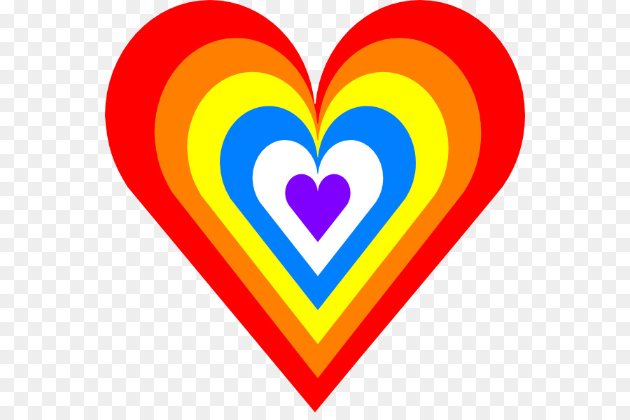 Rainbow Heart Computer Icons Clip art - Pride Clipart png download - 600*589 - Free Transparent  png Download.