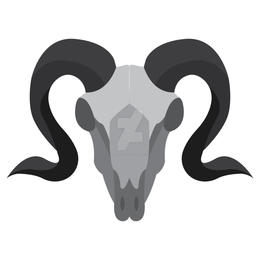 ram skull silhouette