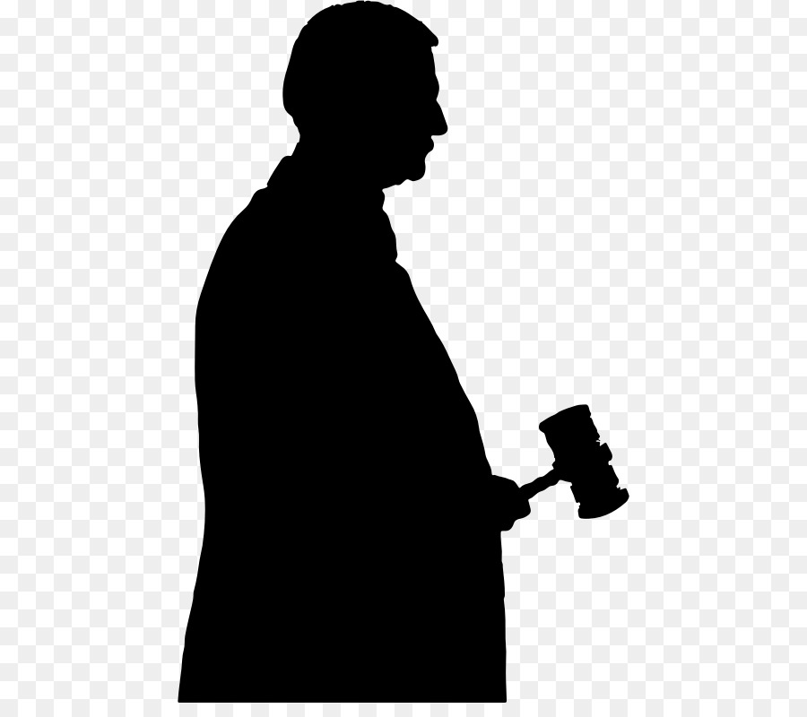 Judge Gavel Silhouette Clip art - silhouette of characters png download - 504*784 - Free Transparent Judge png Download.