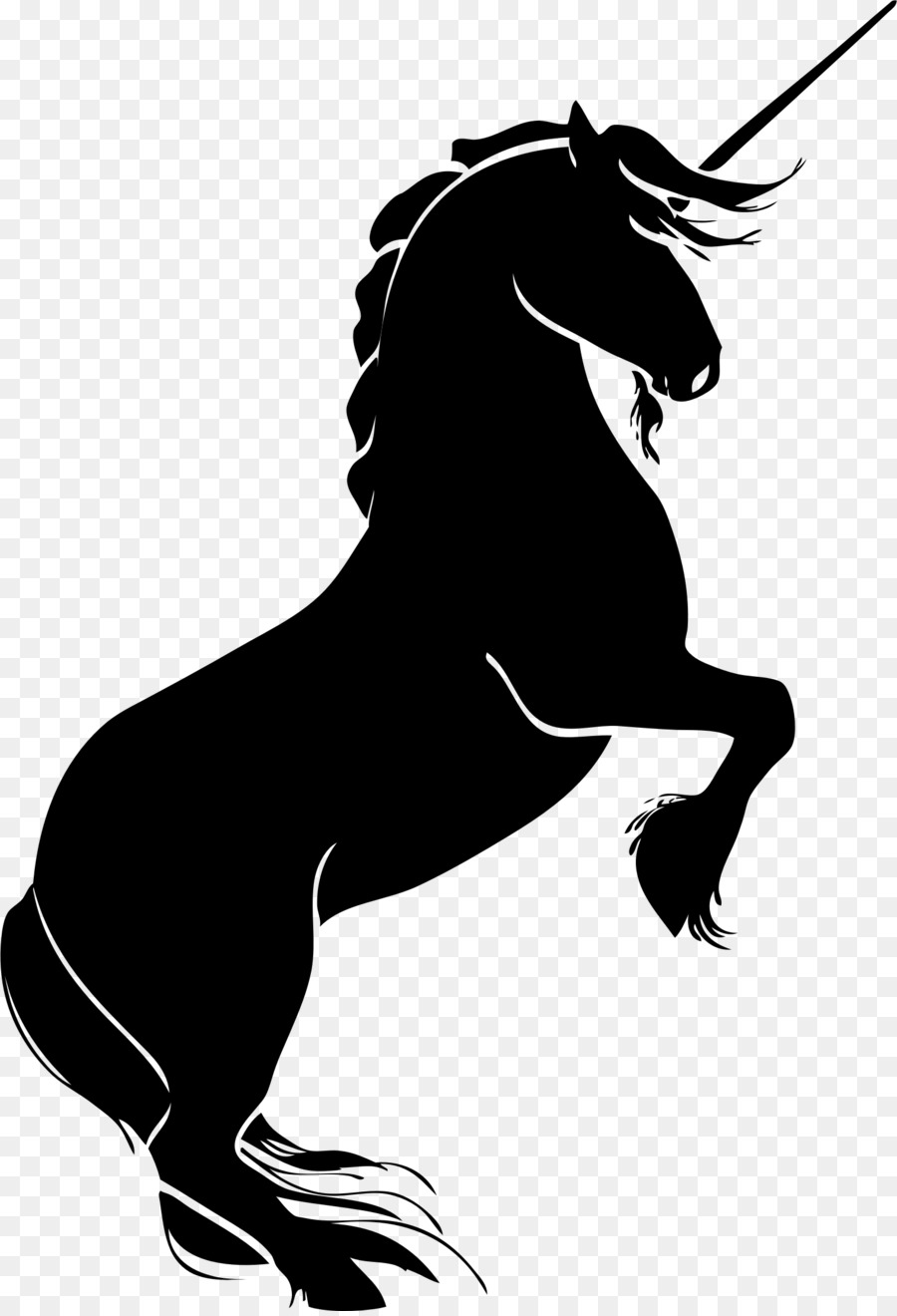 Horse Unicorn Silhouette Rearing Clip art - sillhouette png download - 1518*2218 - Free Transparent  png Download.