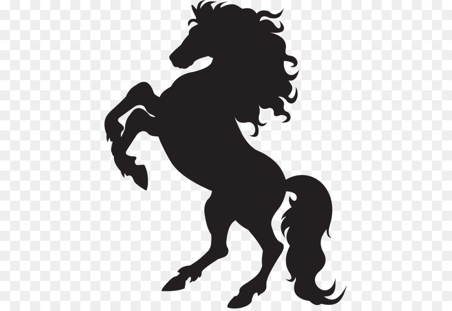 Horse Stallion Rearing Silhouette Clip art - horse png download - 529*615 - Free Transparent Horse png Download.