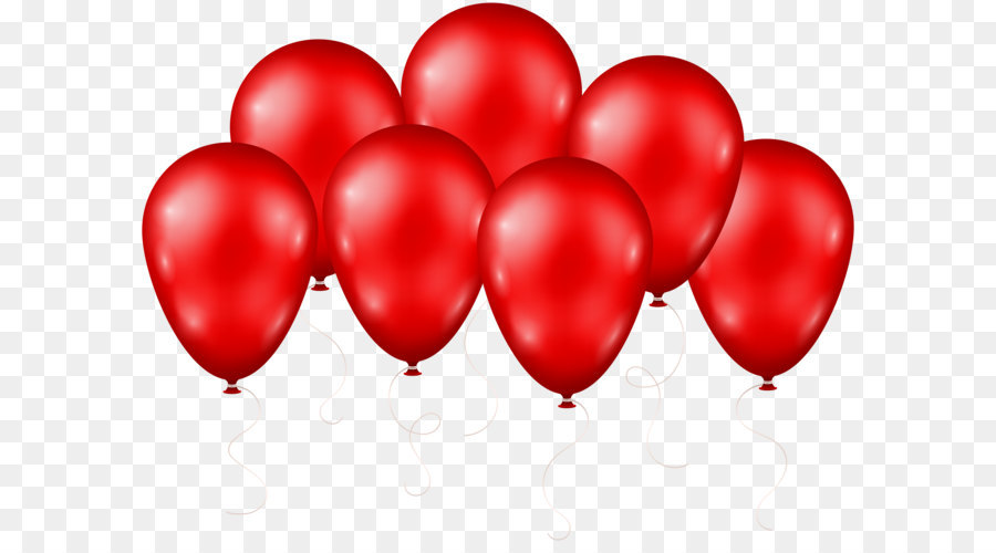 RedBalloon 99 Luftballons - Balloons Red Transparent PNG Clip Art Image png download - 8000*6041 - Free Transparent  png Download.