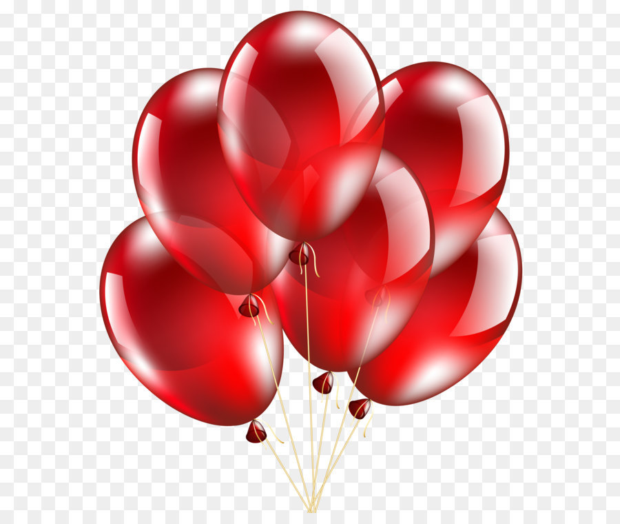 Balloon Clip art - Red Balloons Transparent PNG Clip Art Image png download - 5239*6000 - Free Transparent  png Download.