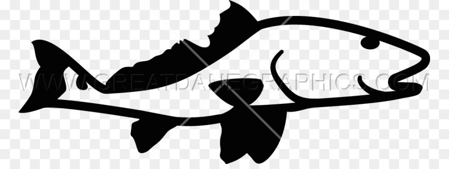 Silhouette Redfish Red drum Clip art - Print-ready png download - 825*330 - Free Transparent Silhouette png Download.