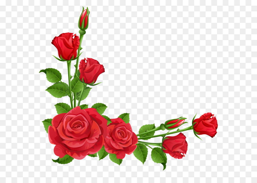 Flower garden Perennial plant Pixabay - Red Roses Transparent PNG Clipart png download - 5187*4954 - Free Transparent Border Flowers png Download.