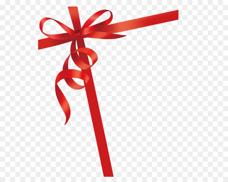 Red ribbon Gift - Red ribbon png download - 700*769 - Free Transparent Ribbon png Download.