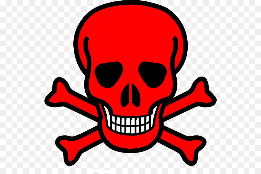 Red Skull Crossbones Punisher Clip art - skull png download - 594*598 - Free Transparent Red Skull png Download.