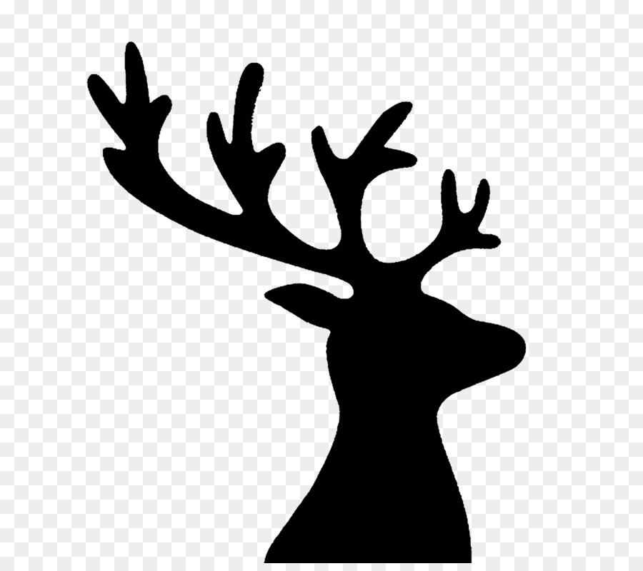 Reindeer Red deer Antler Elk - christmas silhouette png reindeer png download - 1280*1122 - Free Transparent Reindeer png Download.