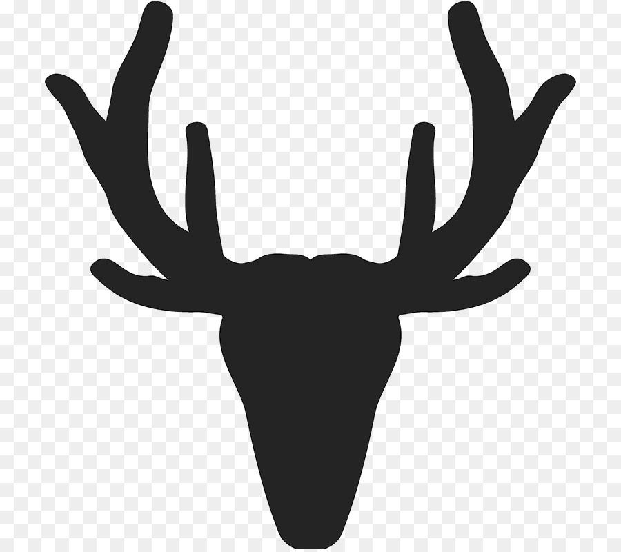 Red deer Elk White-tailed deer Reindeer - elk silhouette png antler silhouette png download - 771*796 - Free Transparent Deer png Download.
