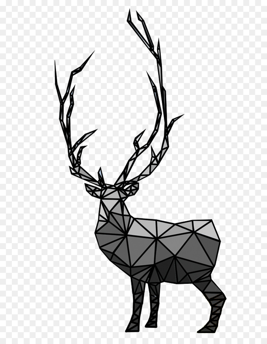 Reindeer Elk Antler Silhouette Clip art - Reindeer png download - 711*1148 - Free Transparent Reindeer png Download.