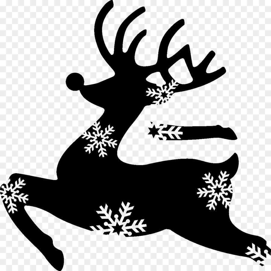 Reindeer Antler Silhouette H&M Clip art - jumping deers png download - 1200*1200 - Free Transparent Reindeer png Download.