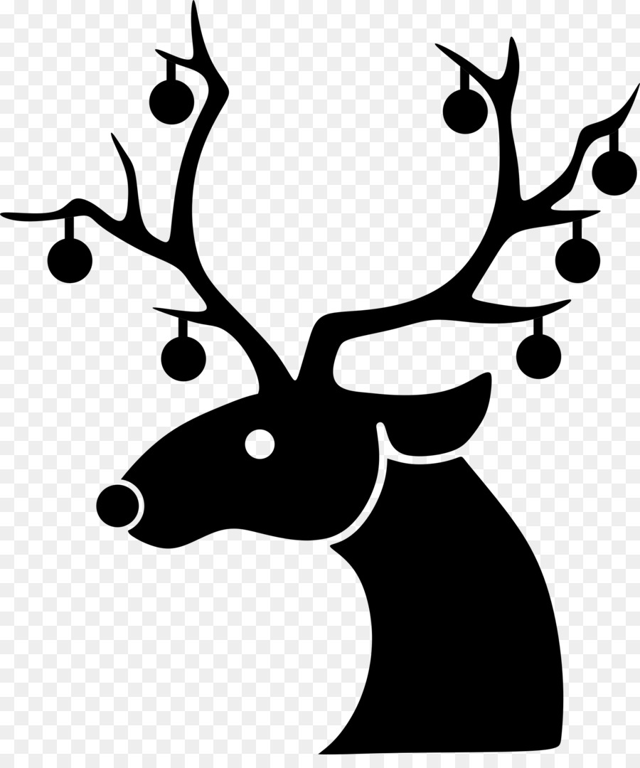Reindeer Santa Claus Rudolph Christmas - Antler png download - 1910*2252 - Free Transparent Reindeer png Download.