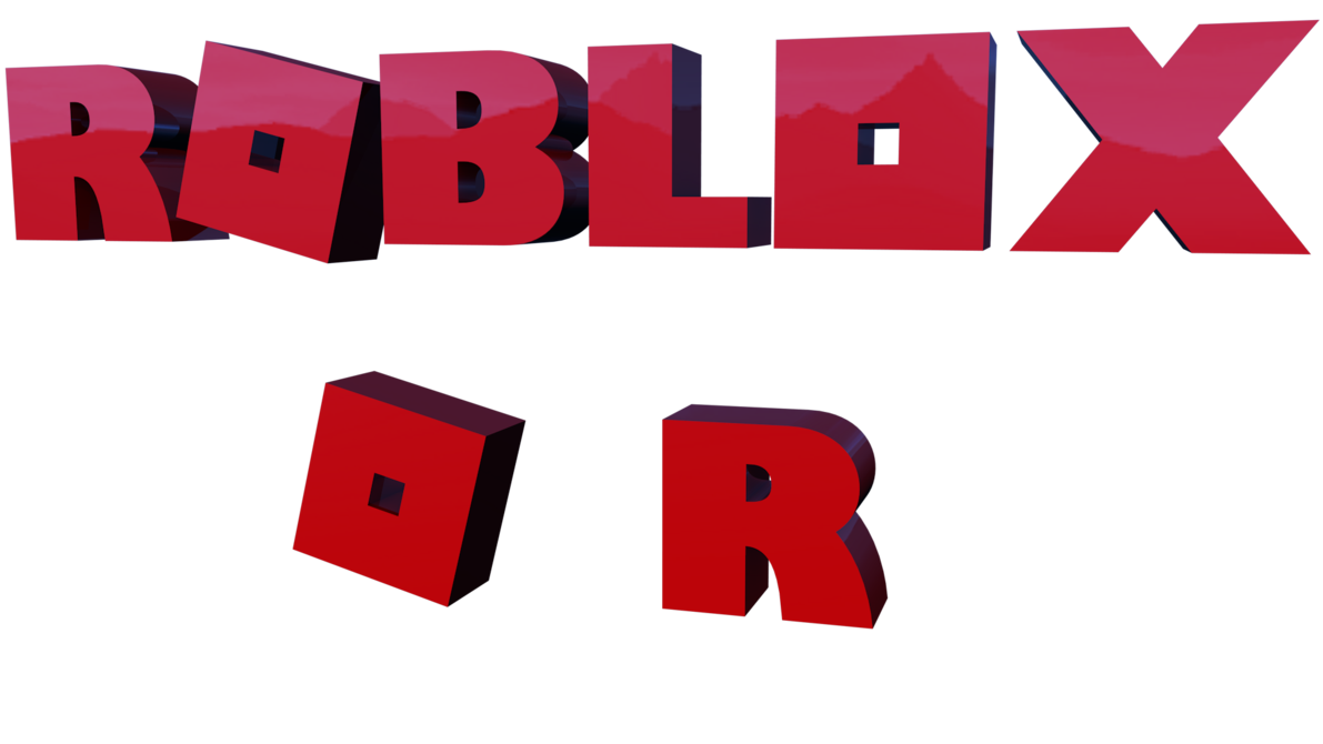 Black Red Roblox Logo