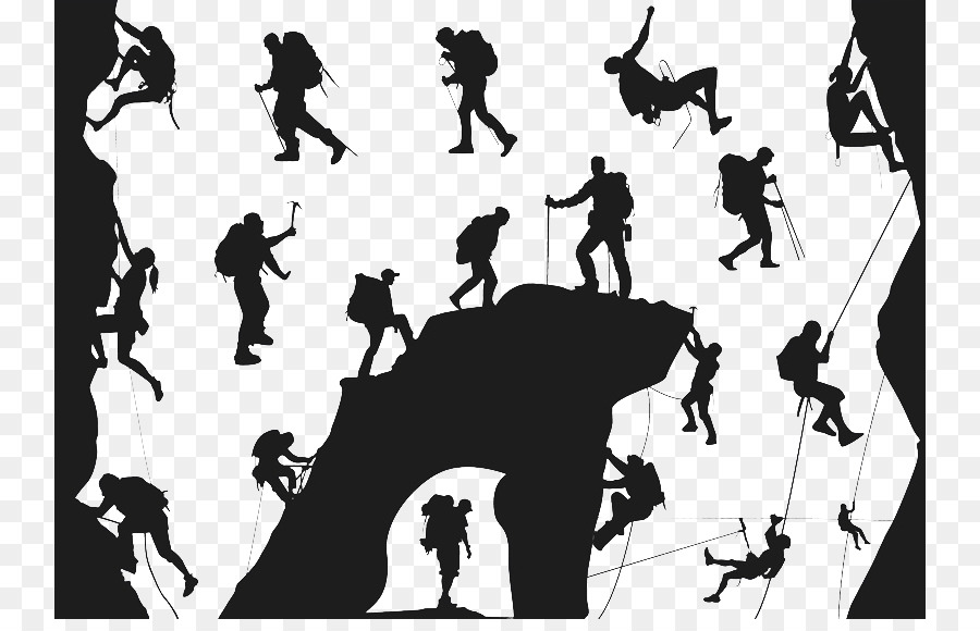 Climbing Silhouette Mountaineering Extreme sport - Outdoor rock climbing png download - 800*569 - Free Transparent Climbing png Download.
