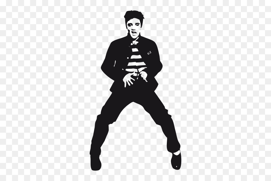Art Stencil Jailhouse Rock Sticker - Elvis Presley Live png download - 600*600 - Free Transparent Art png Download.