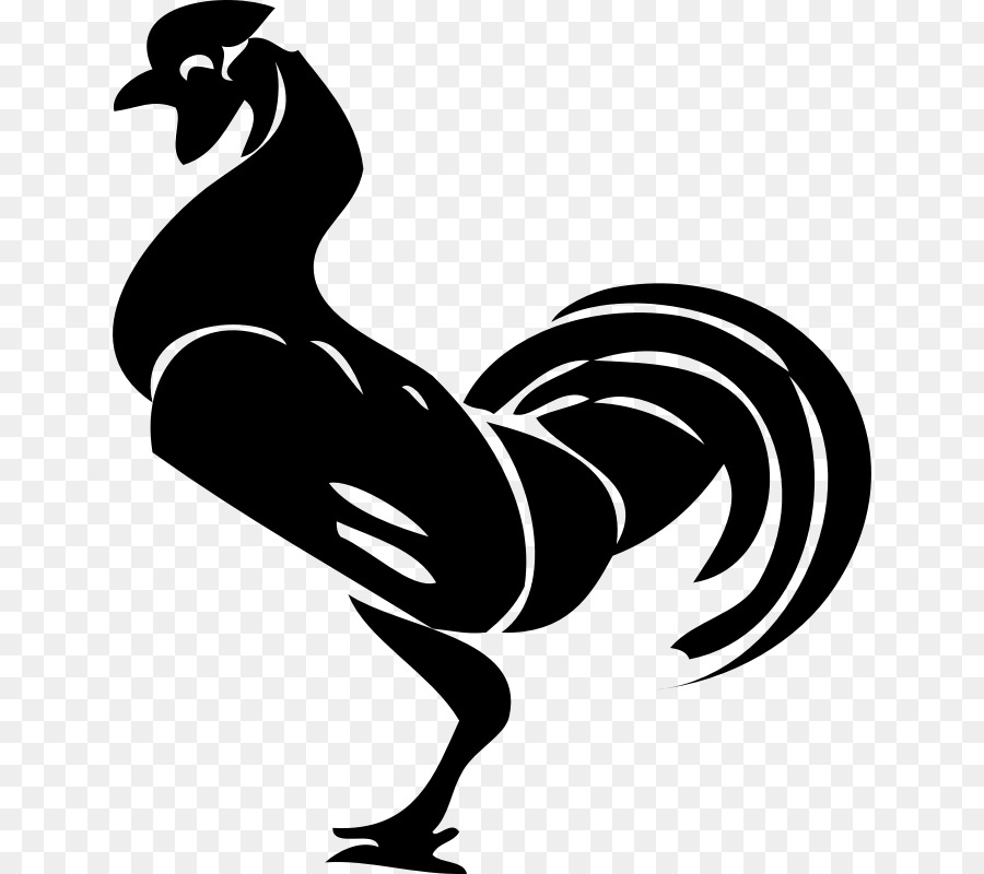 Rooster Chicken Clip art - rooster Silhouette png download - 694*800 - Free Transparent Rooster png Download.