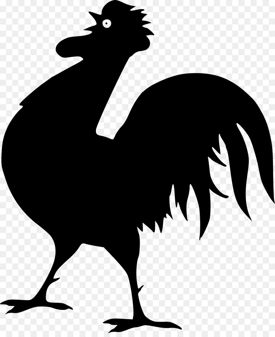 Chicken Silhouette Rooster Broiler - rooster png download - 1986*2400 - Free Transparent Chicken png Download.
