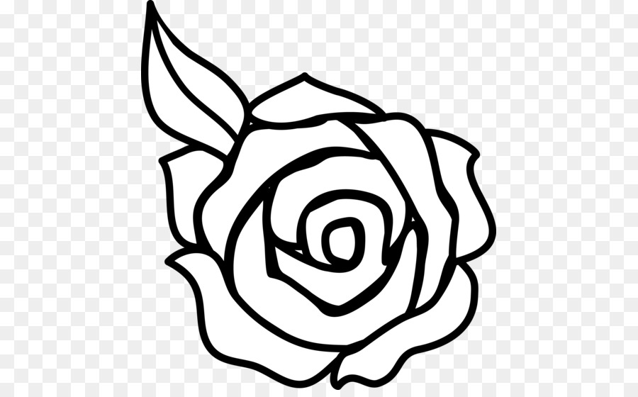 Rose Outline Drawing Clip art - Black And White Rose Drawing png download - 501*550 - Free Transparent Rose png Download.
