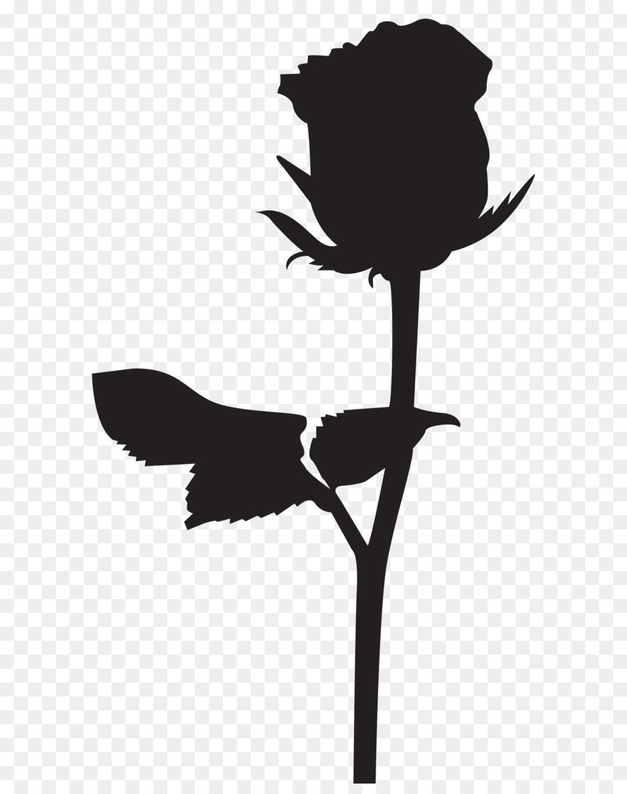 Silhouette Clip art - Rose Silhouette PNG Transparent Clip Art Image png download - 4624*8000 - Free Transparent Silhouette png Download.