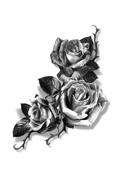 Sleeve tattoo Forearm Flash Cover-up - Rose sketch png download - 424