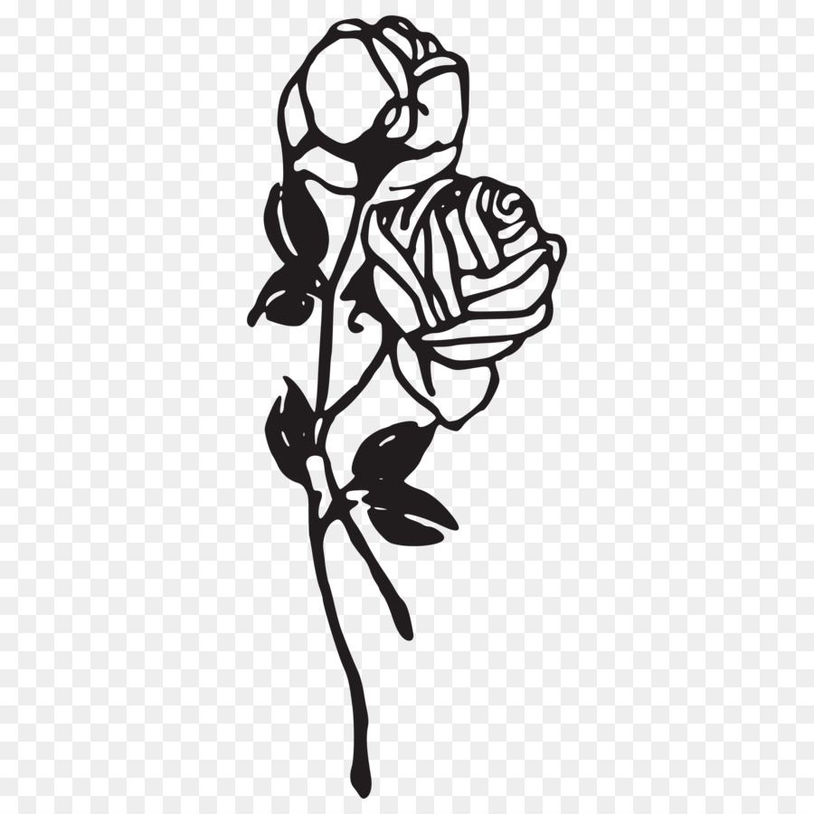 Black rose Drawing Clip art - rose  tattoo png download - 2400*2400 - Free Transparent Rose png Download.