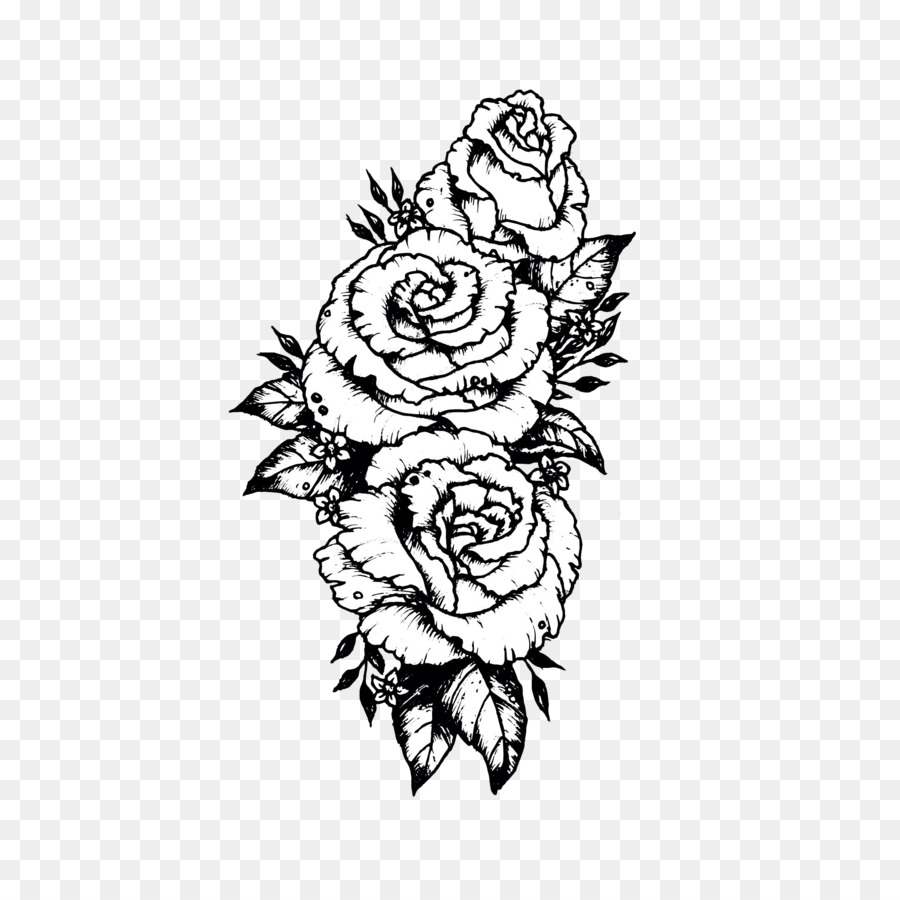 Free Rose Tattoo Transparent, Download Free Rose Tattoo Transparent png