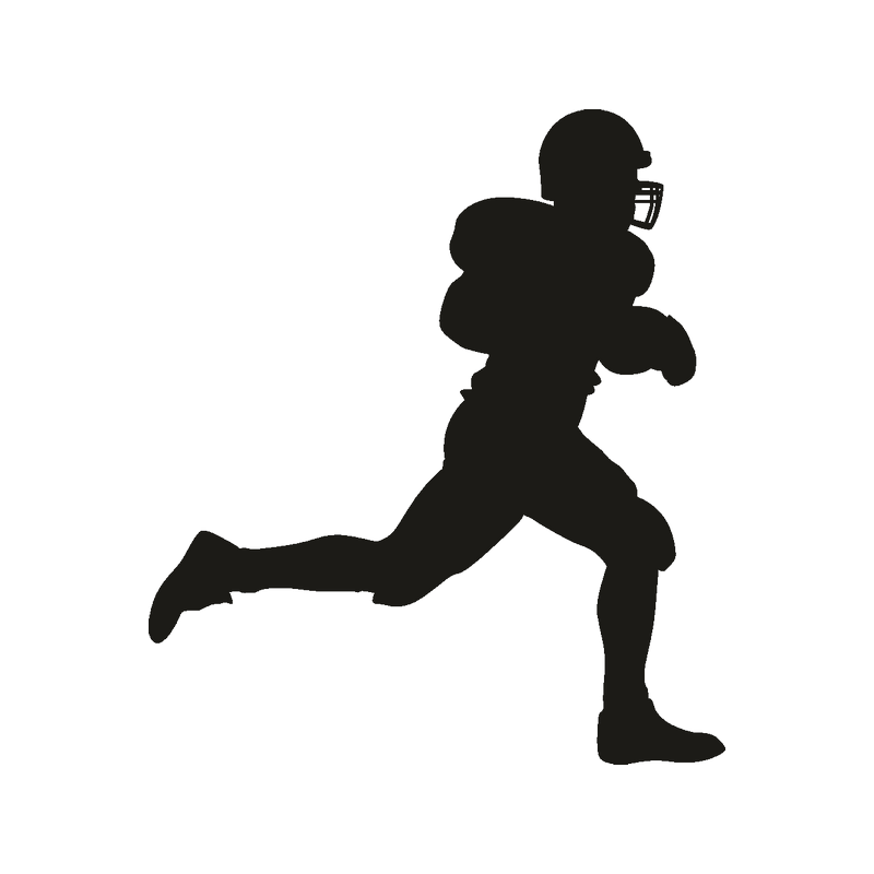 football player running clipart