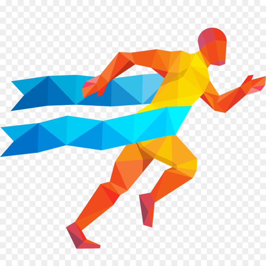 Athlete Silhouette Sport - runner vector png download - 512*512 - Free
